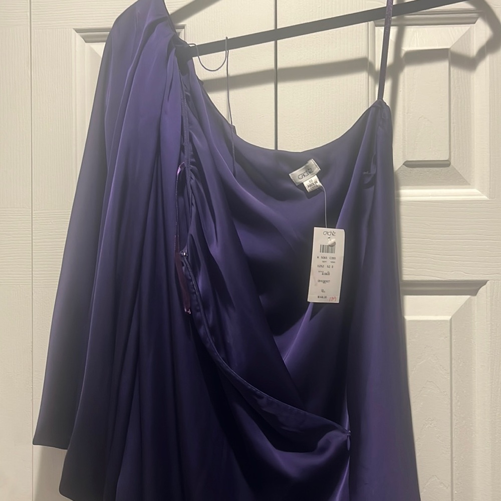 Plum one shoulder dress new with tag